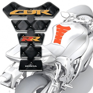 Honda Tank Fuse Black Leather Effect with CBR RR Logo 