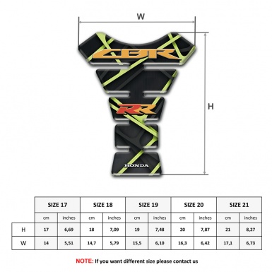 Honda Tank Pad Protector High End Design CBR RR Edition 