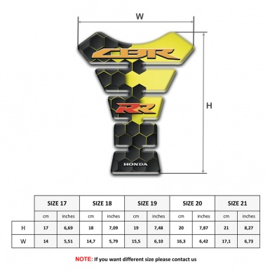 Honda Tank Guard Pads Unique Colorful Design RR Edition 