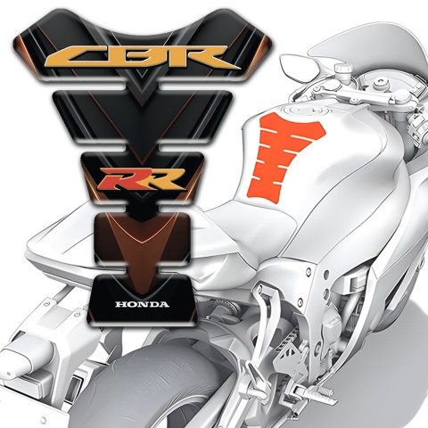 Honda Tank Fuse CBR RR Style Black Brown Base Design 