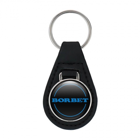 Borbet Keyring Holder Leather Black Navy Design