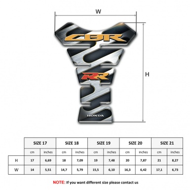 Honda Tank Protector CBR RR Style Stylish Base Edition 
