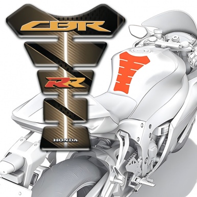 Honda Tank Guard Pads CBR RR Style Bronze Design Model 