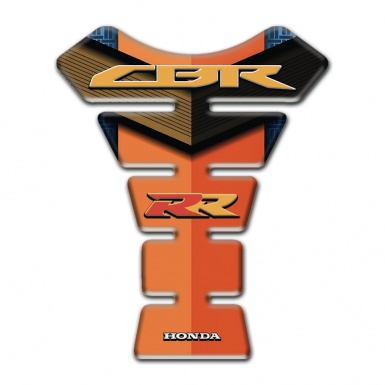 Honda Tank Pad Protector CBR RR Logo Orange Motif Design Model 