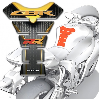 Honda Tank Fuse CBR RR style Stylish Yellow Grey Design Base 