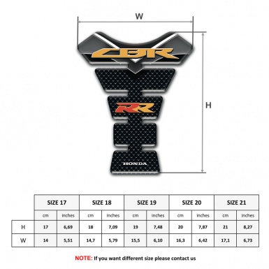 Honda Tank Guard Pads Anti Slip Sticker Motorcycle Model RR Style 