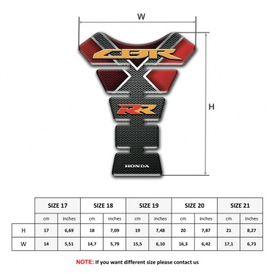 Honda Tank Pad Protector CBR RR Type