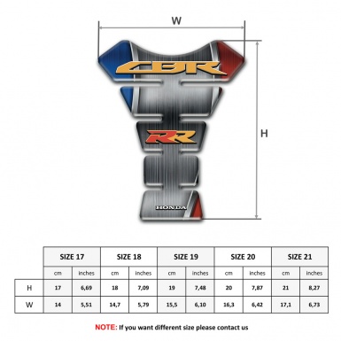 Honda Tank Fuse CBR RR Logo Unique Variant