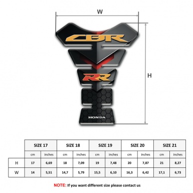 Honda Tank Pad Motorbike High End Anti Slip Sticker 