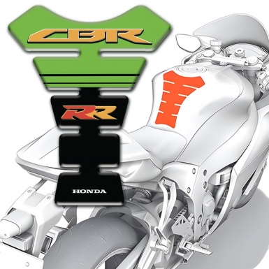 Honda Tank Fuse Fresh Green with Black base CBR RR logo 