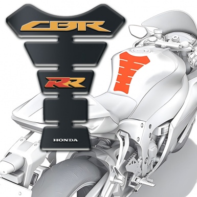 Honda Tank Pad Motorbikev Graphite base CBR RR logo 
