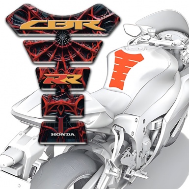 Honda Tank Protector 3D Spider Web Style CBR RR edition 