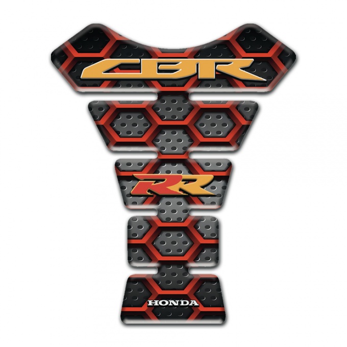 Honda Tank Pad Protector Hexa Figures design CBR RR Logo 