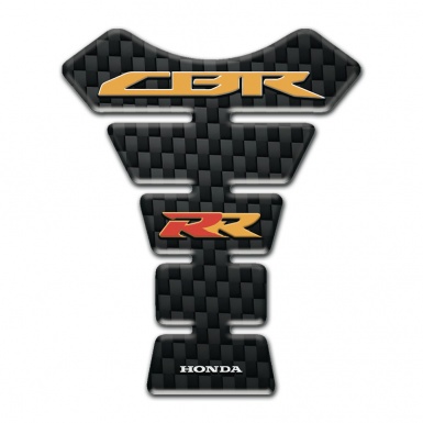 Honda Tank Protector Black Fibers Base CBR RR logo 
