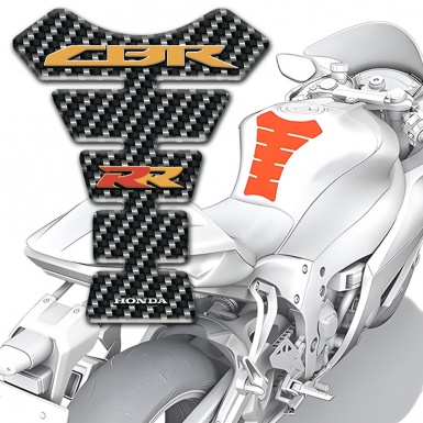 Honda Tank Guard Pads carbon Style Base CBR RR logo 