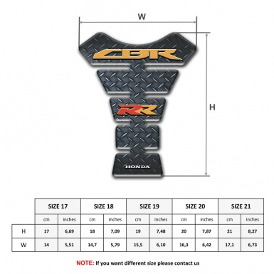 Honda Tank Pad Protector Rough effect Base RR Edition 