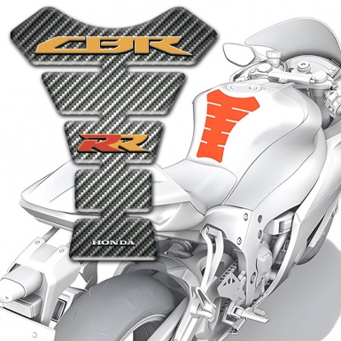 Honda Tank Protector Classic carbon Style CBR RR logo 