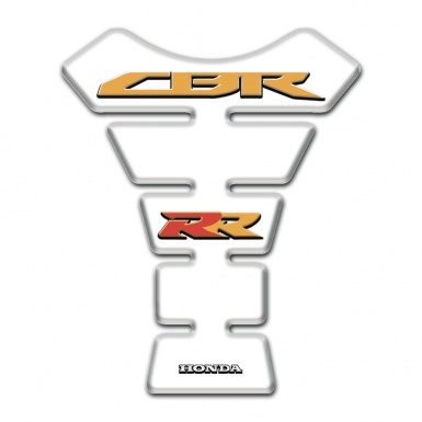 Honda Tank Guard Pads White Base CBR RR logo 
