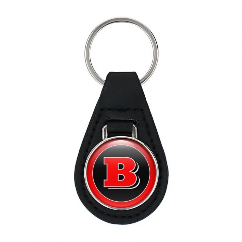 Brabus Key Chain Leather Black Red Design
