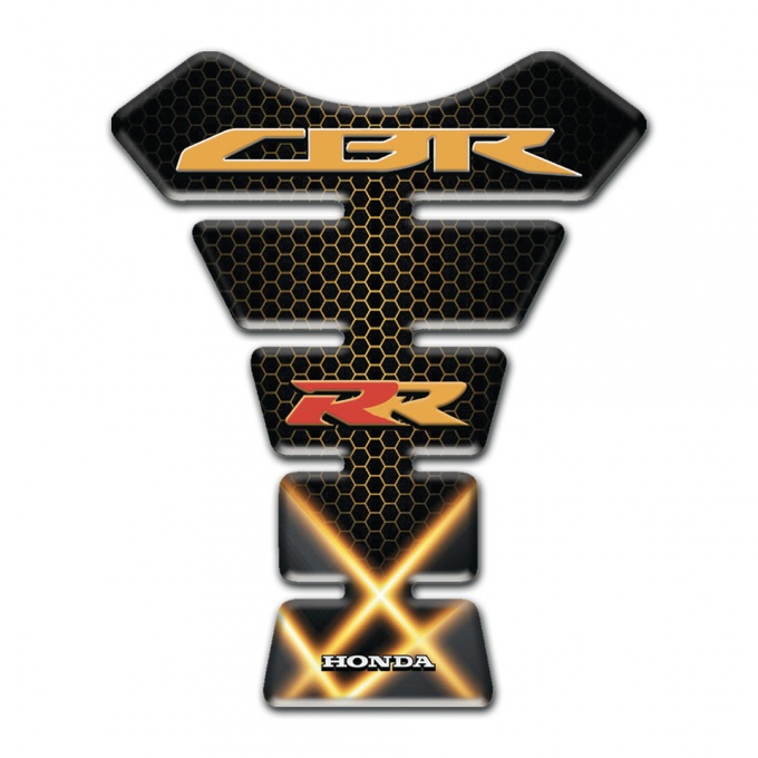 Honda Tank Guard Pads Orange Lights Design RR Style 