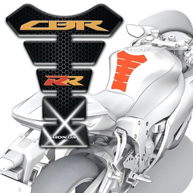 Honda Tank Pad Protector White Lights Effect CBR RR Logo 