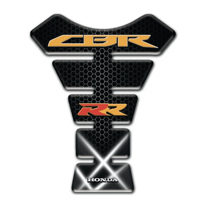 Honda Tank Pad Protector White Lights Effect CBR RR Logo 
