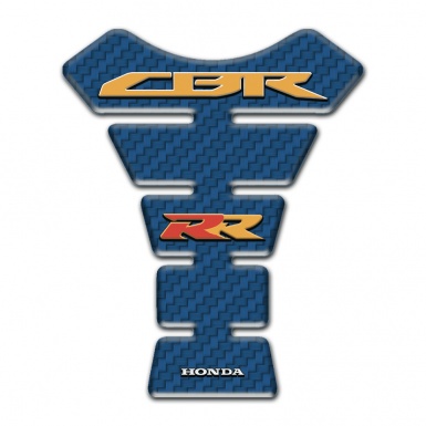 Honda Tank Pad Protector Navy Blue carbon Style CBR RR Logo 