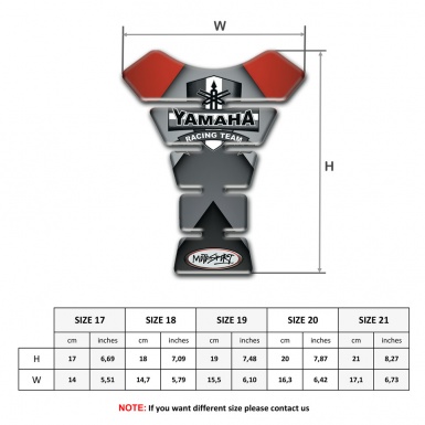 Yamaha Tank Pad Protector Moto Sport Edition 