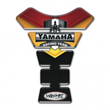Yamaha Tank Guard Pads Fire motif Design Racing Team Logo 