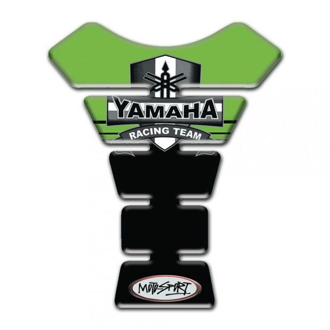 Yamaha Tank Pad Motorbike Black Green Colors Base Racing Team style 