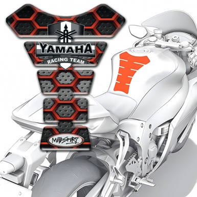 Yamaha Tank Pad Motorbike Silicone Sticker Moto Sport Type 