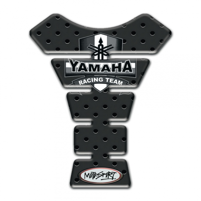 Yamaha  Tank Protector Perforated Rubber Effect base Racing Team Edition 