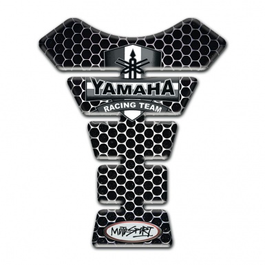 Yamaha Tank Pad Protector Racing Team Style Perforated Base Design 