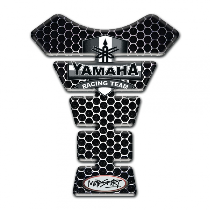 Yamaha Tank Pad Protector Racing Team Style Perforated Base Design 