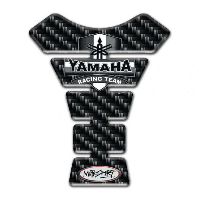 Yamaha Tank Pad Protector Black carbon Design 