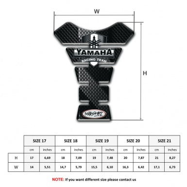 Yamaha Tank Pad Motorbike Gray Band design 