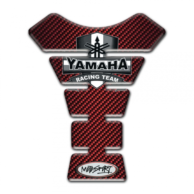 Yamaha  Tank Protector Red Carbon Moto Sport Style 