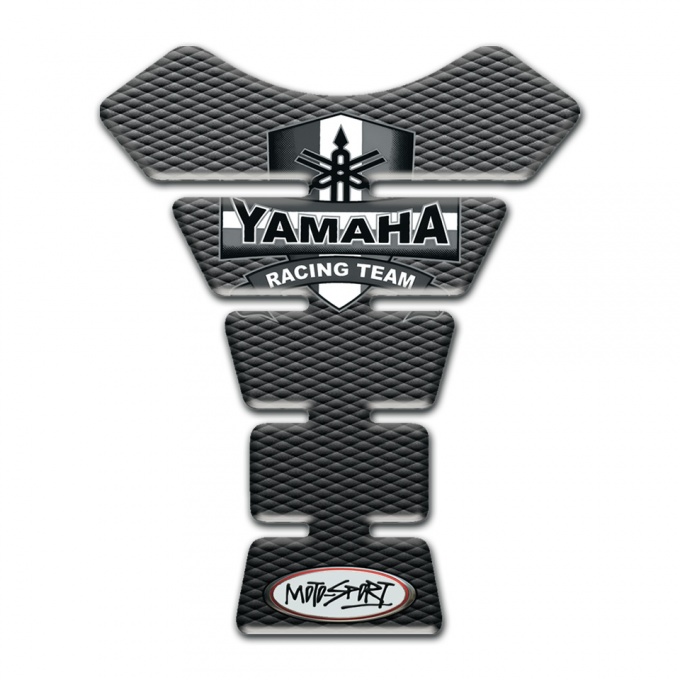 Yamaha Tank Fuse Clear Dark Design Racing Team Logo 