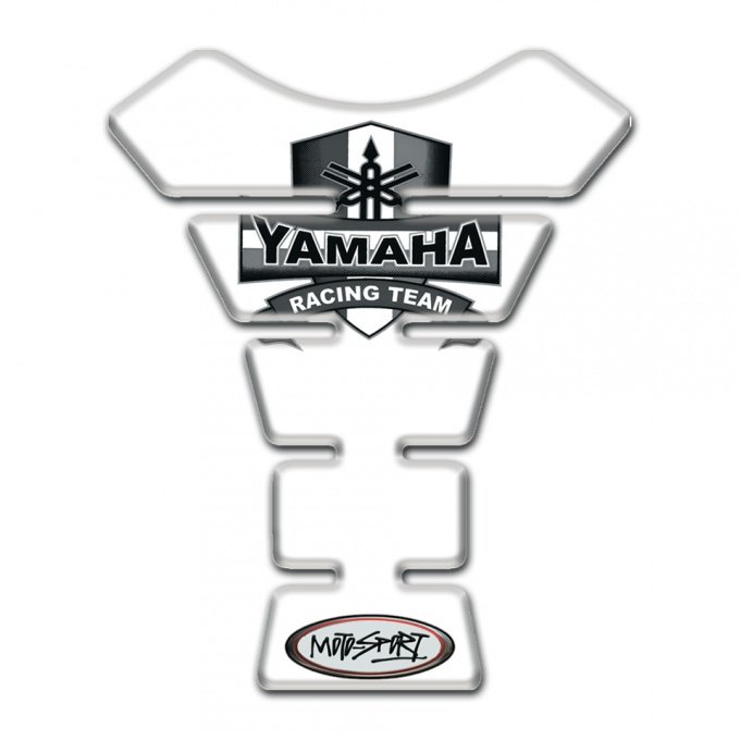 Yamaha Tank Protector White Design racing Team logo 
