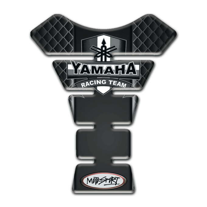 Yamaha Tank Guard Pads Dark Mesh Design RacingTeam Logo 