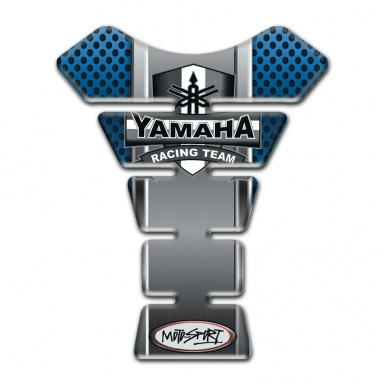 Yamaha Tank Pad Protector Blue Grey Elements Design Moto Sport Style 