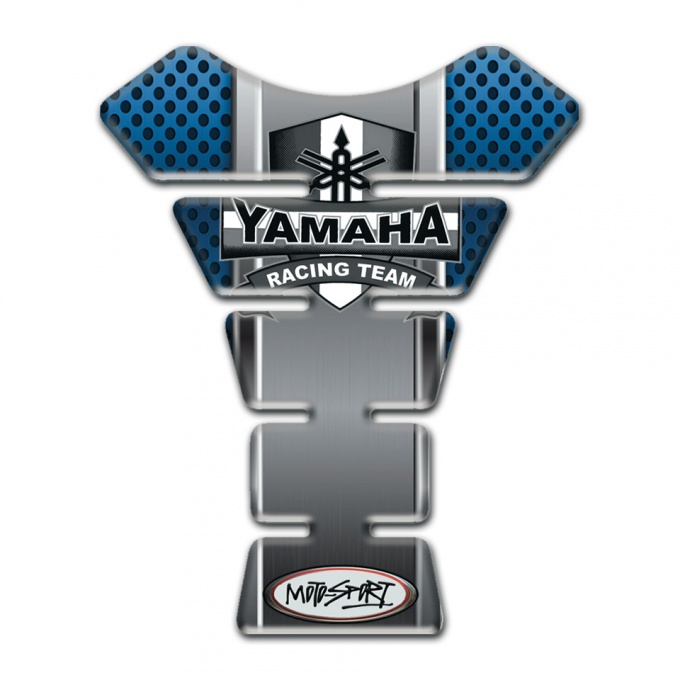 Yamaha Tank Pad Protector Blue Grey Elements Design Moto Sport Style 