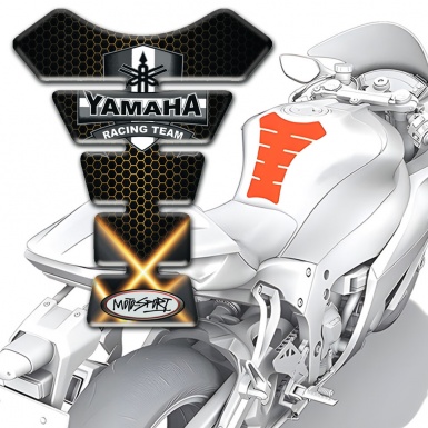 Yamaha Tank Fuse Crossed Orangre Lights Edition 