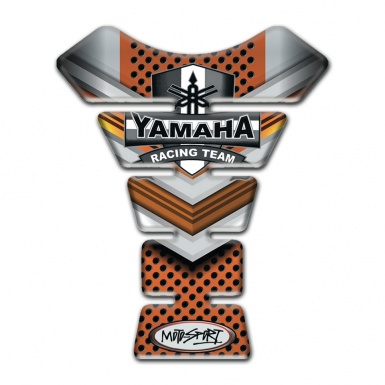 Yamaha Tank Guard Pads Copper Grey Design Racing Team Style 