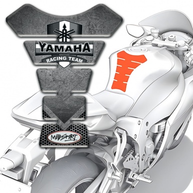 Yamaha Tank Fuse Scratched Plate Design 