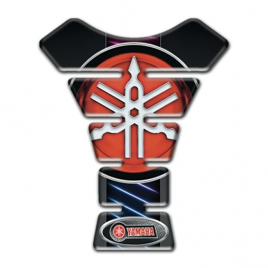 Yamaha Tank Protector Neon Lines base Classic Red Logo 