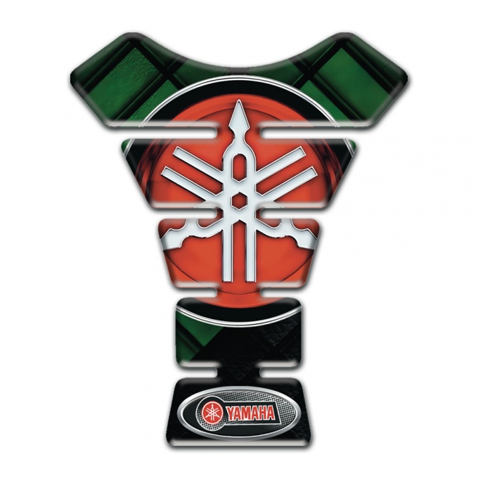 Yamaha Tank Fuse Green Black Colors Base Big Logo Style 