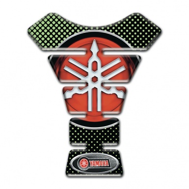 Yamaha Tank Fuse Green Dots Design Big Logo 