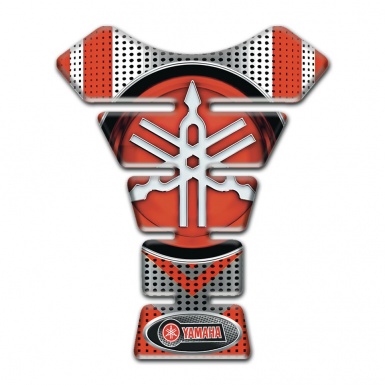Yamaha Tank Pad Motorbike Gray Red decoration base Red Big logo 