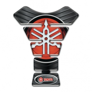 Yamaha Tank Fuse Rubber effect Style Classic Red Logo